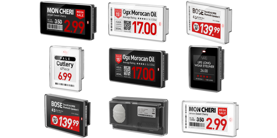 SoluM Newton Lite Electronic Shelf Labels