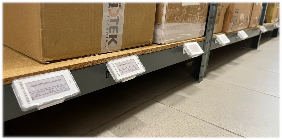 SoluM Newton Lite applied in a warehouse